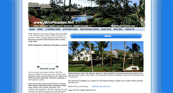 Desktop Screenshot of mauiparadise.net
